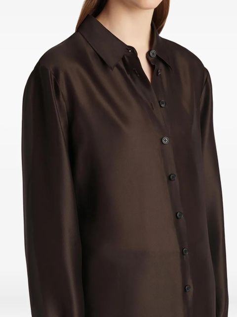 KHAITE Auryn shirt - Brown