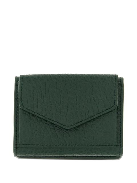 Maison Margiela four-stitches embossed-grain wallet - Green
