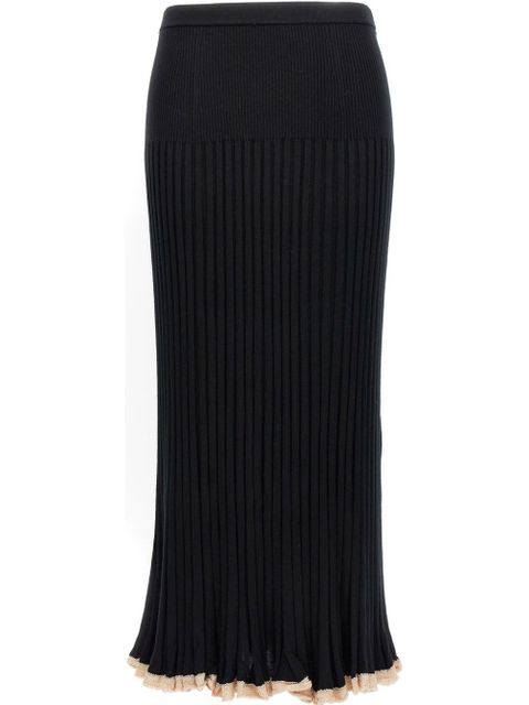 Proenza Schouler ribbed-knit midi skirt - Black - zdjęcie produktu nr 1