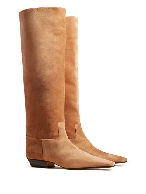 KHAITE Marfa leather boots - Brown