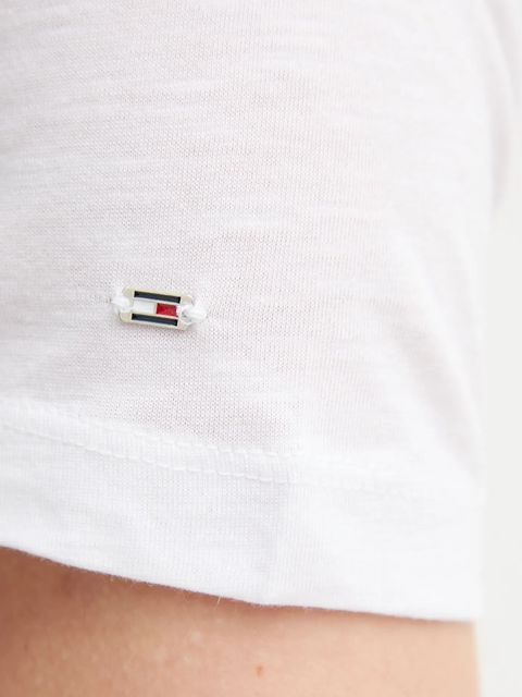 Tommy Hilfiger t-shirt bawełniany damski kolor biały WW0WW44559