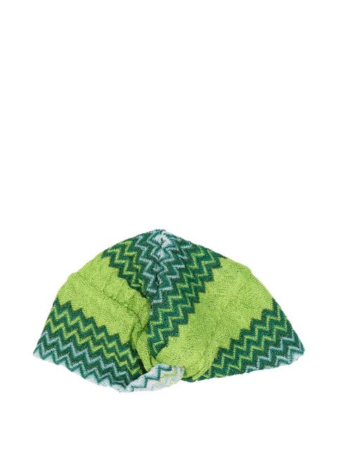 Missoni knot-detail hat - Green - zdjęcie produktu nr 1