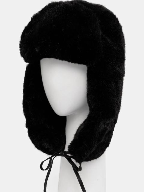 Kangol czapka FAUX FUR TRAPPER kolor czarny K4301ST.BK001 - zdjęcie produktu nr 1