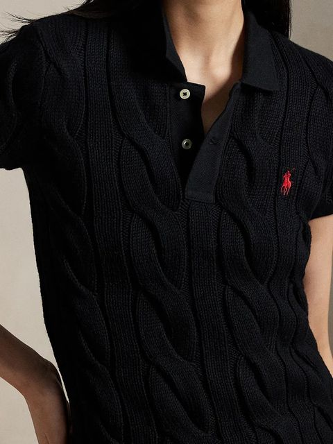 Polo Ralph Lauren polo damski kolor czarny 211971703