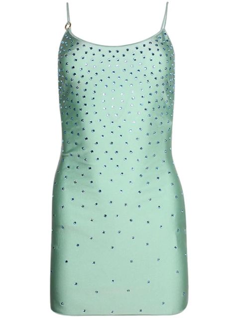 Oséree gem-embellished mini dress - Green - zdjęcie produktu nr 1