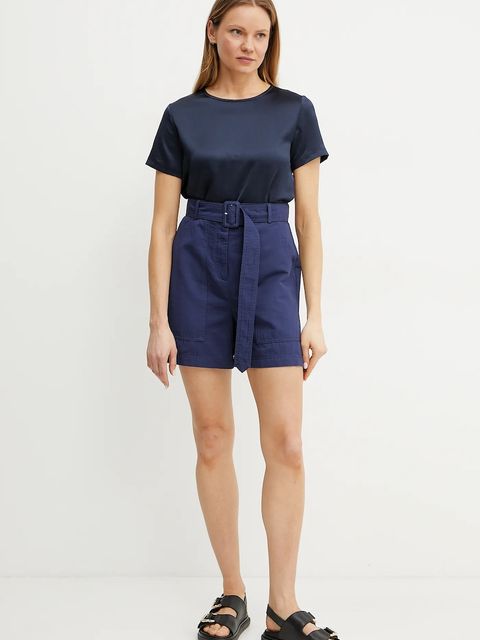 Weekend Max Mara szorty z domieszką lnu - zdjęcie produktu nr 2