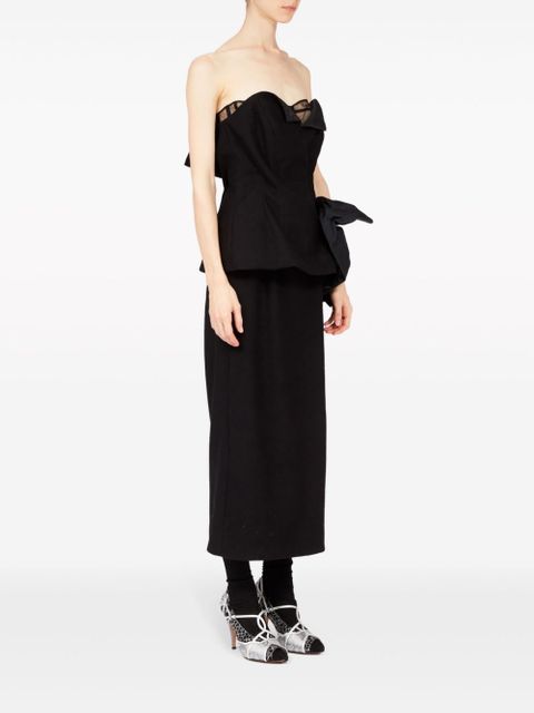 Maison Margiela Décortiqué midi dress - Black - zdjęcie produktu nr 2