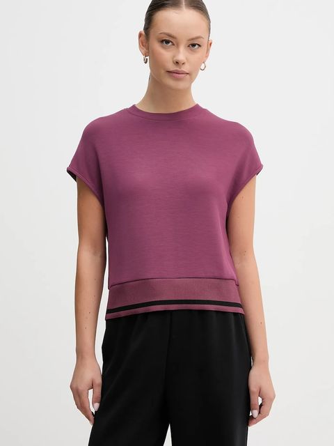 United Colors of Benetton t-shirt damski kolor fioletowy 3QAFD10AX - zdjęcie produktu nr 1