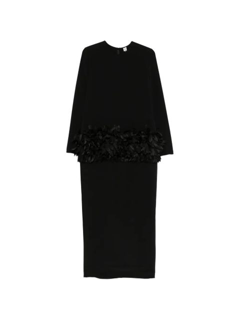 TOTEME petal-detail maxi dress - Black - zdjęcie produktu nr 1