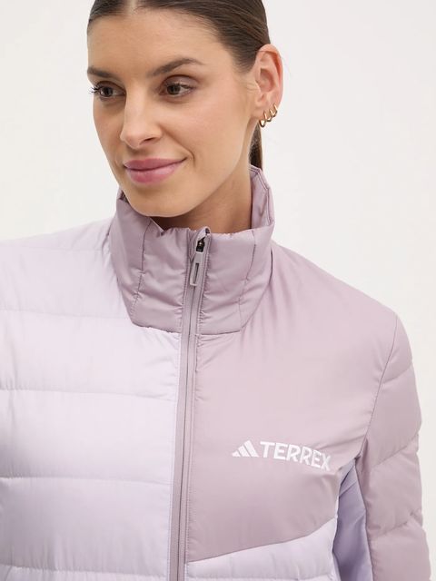 adidas TERREX kurtka sportowa puchowa Multi kolor fioletowy przejściowa JD8415