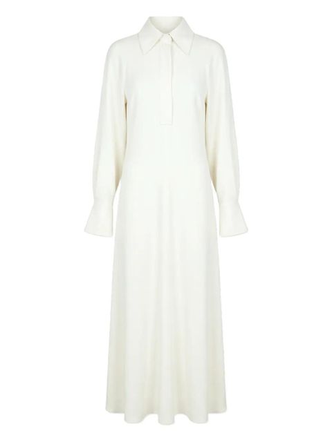 Victoria Beckham collared midi dress - Neutrals - zdjęcie produktu nr 1