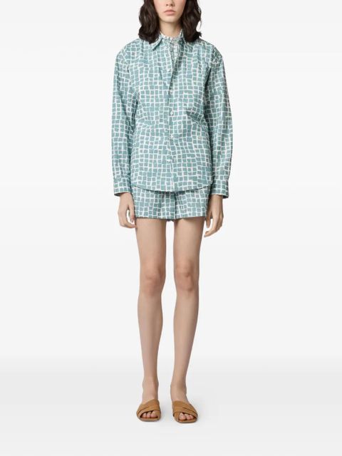 Tod's printed belt shirt - Blue - zdjęcie produktu nr 2