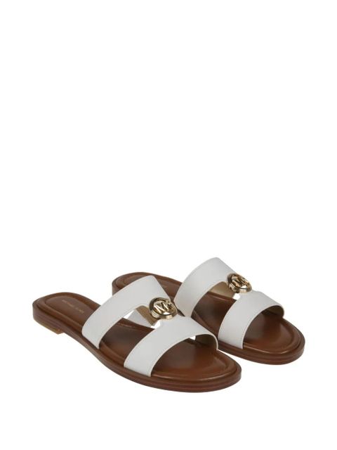 Michael Kors logo detail sandals - White