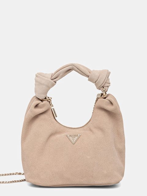 Guess torebka zamszowa ISOTTA kolor beżowy HWSG96 60010 - zdjęcie produktu nr 1