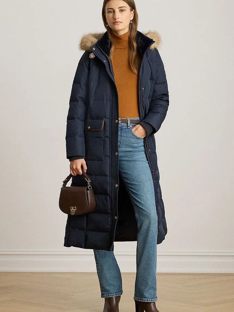 Lauren Ralph Lauren kurtka puchowa kolor granatowy przejściowa 297P04092 - zdjęcie produktu nr 1