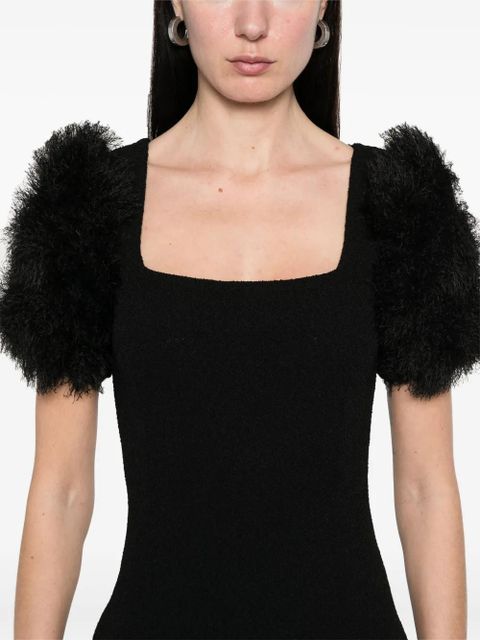 Givenchy pompom-detail midi dress - Black