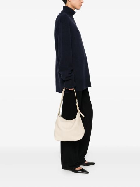 The Row Isa buckle-fastening leather shoulder bag - Neutrals