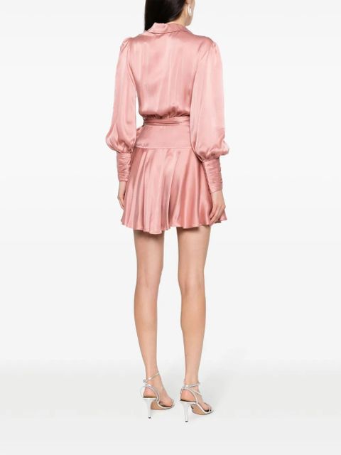 ZIMMERMANN wrap silk dress - Pink