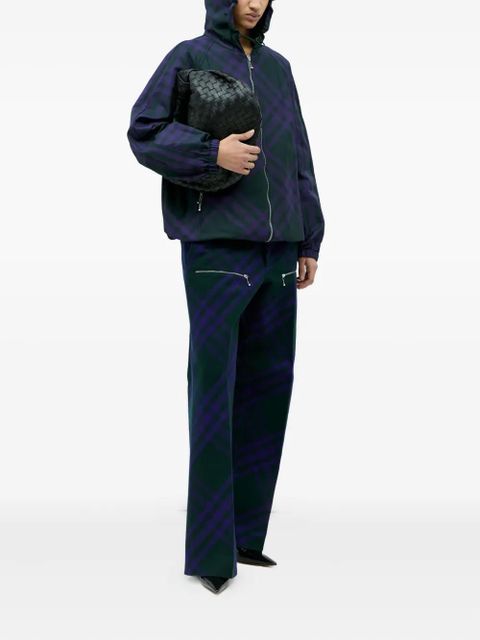 Burberry hooded plaid jacket - Green