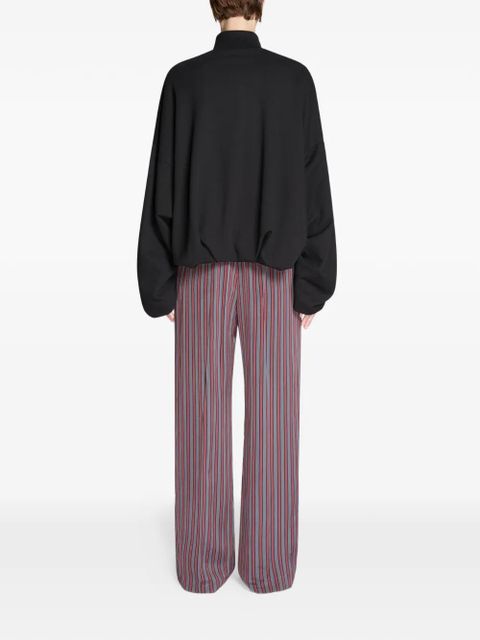 DRIES VAN NOTEN draped jersey jacket - Black