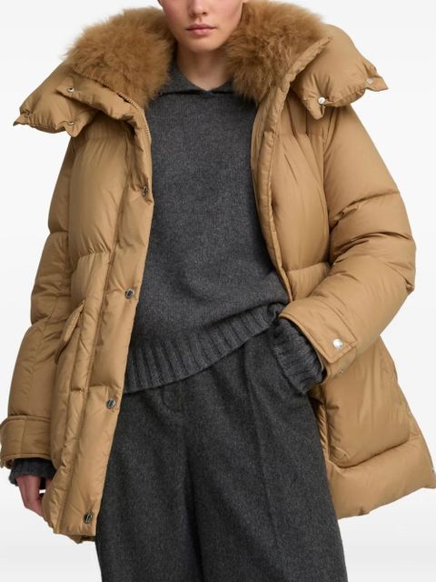 Yves Salomon hooded down coat - Brown - zdjęcie produktu nr 2