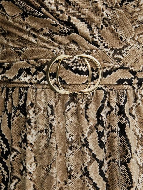 Morgan sukienka RCOBRA kolor zielony maxi prosta RCOBRA