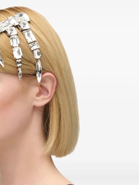 AREA crystal-cluster hair pin - Silver - zdjęcie produktu nr 2