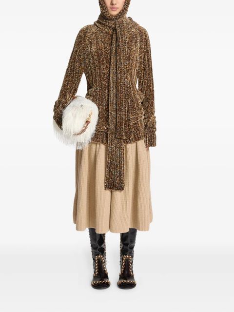 DRIES VAN NOTEN roll-neck sweater - Brown - zdjęcie produktu nr 2