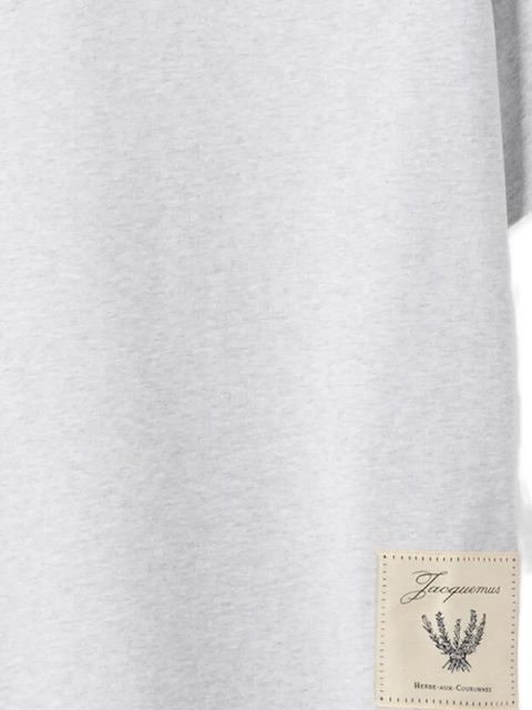 Jacquemus embroidered-logo T-shirt - Grey