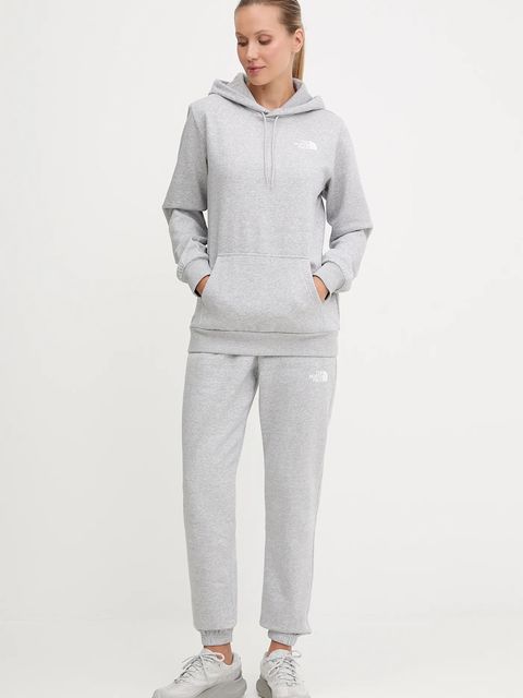 The North Face spodnie dresowe Simple Dome damskie kolor szary melanżowe NF0A8C1YDYX1