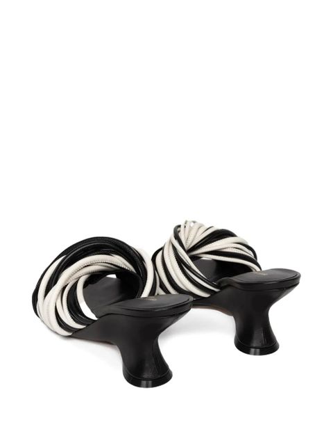 DRIES VAN NOTEN 75mm open-toe leather sandals - White - zdjęcie produktu nr 2