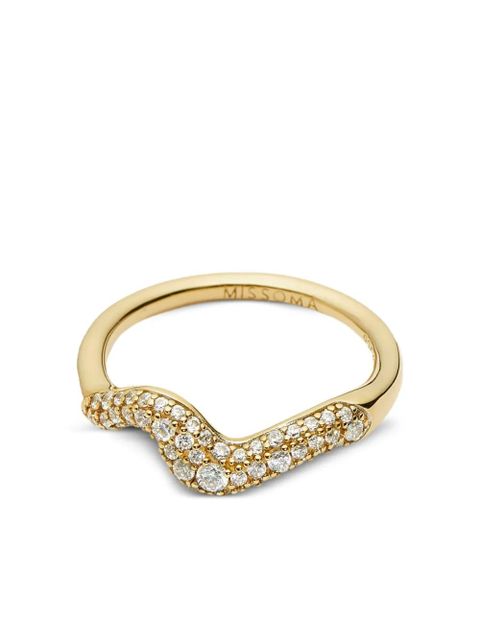 Missoma Molten Snow zirconia ring - Gold - zdjęcie produktu nr 1