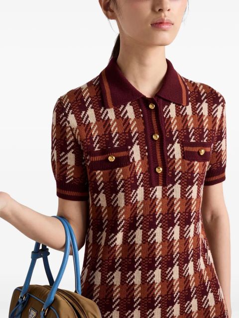 Prada wool knit mini dress - Red