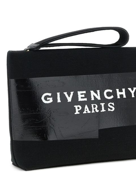Givenchy tape print small clutch bag - Black