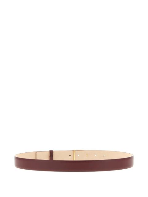 KHAITE smooth saddle leather belt - Brown - zdjęcie produktu nr 2