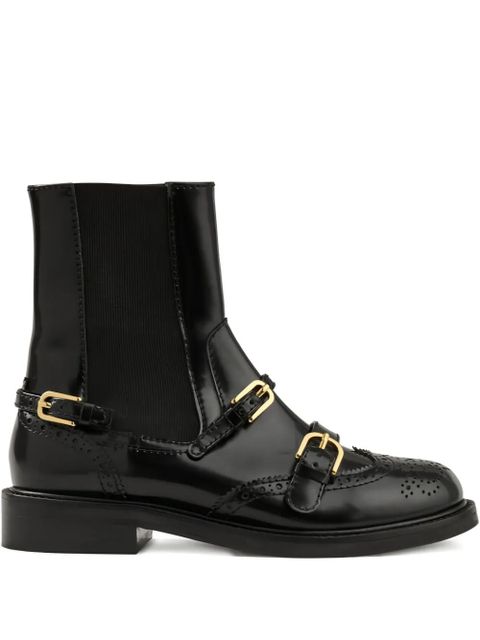 SANDRO buckle-detail boots - Black - zdjęcie produktu nr 1
