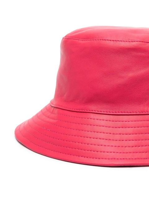 Yves Salomon tonal-stitching bucket hat - Pink - zdjęcie produktu nr 2