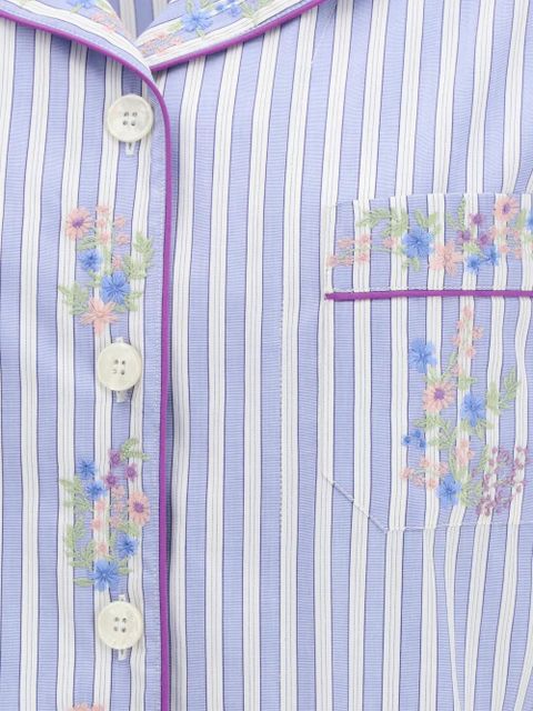 Dolce & Gabbana short-sleeved striped shirt - Blue