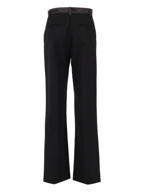Weekend Max Mara satin waistband trousers - Black