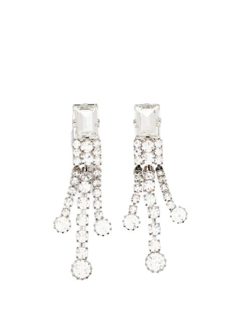 Alessandra Rich crystal embellished earrings - Silver - zdjęcie produktu nr 1