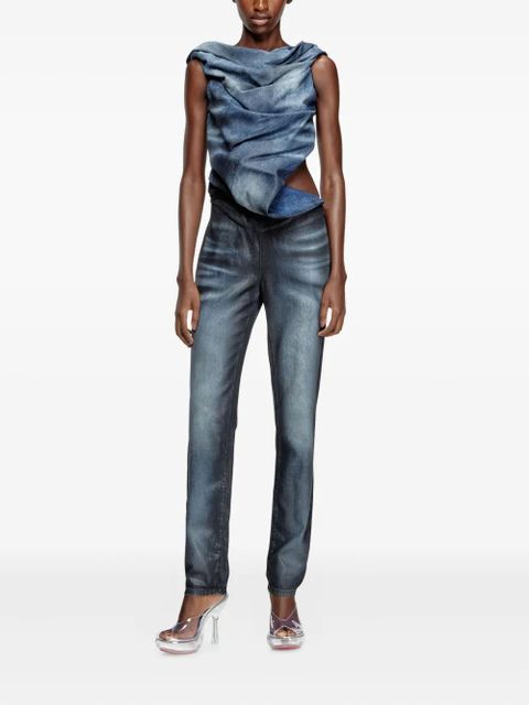 Diesel asymmetric-design jumpsuit - Blue