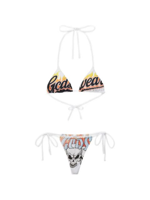 GCDS Riders-print bikini - White - zdjęcie produktu nr 1