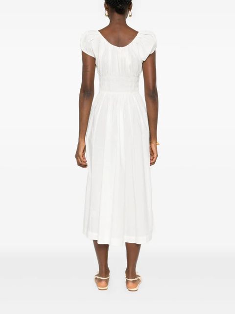 DÔEN Quinn midi dress - White