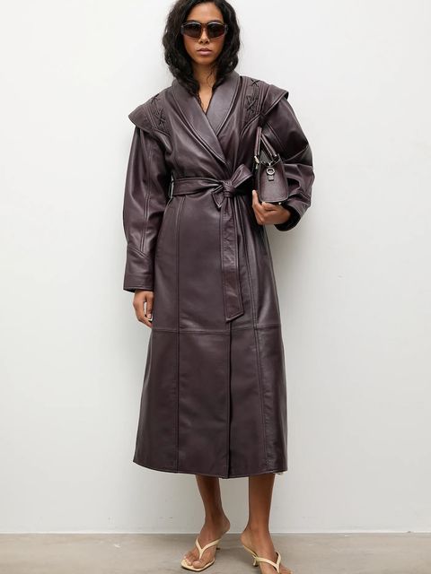 Answear.LAB płaszcz skórzany - zdjęcie produktu nr 1