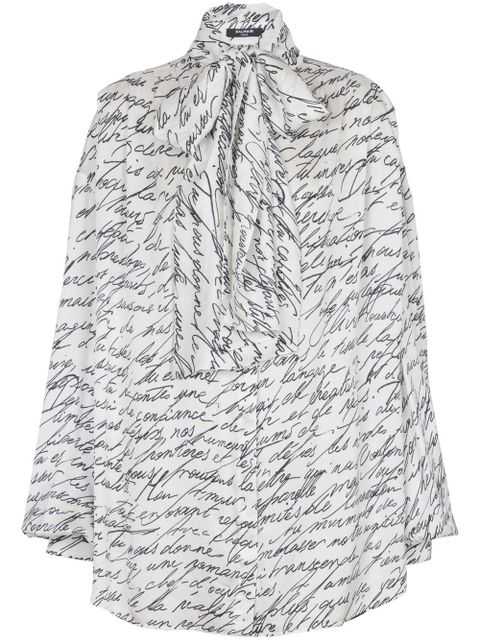 Balmain Love Letter blouse - White - zdjęcie produktu nr 1