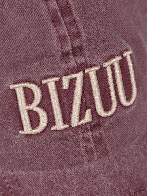 Bizuu czapka z daszkiem bawełniana ZANE kolor bordowy ZANE BORDOWY