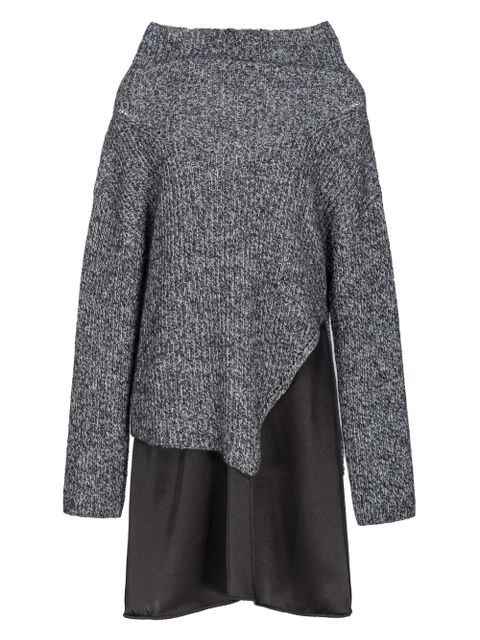 PINKO layered knitted dress - Grey