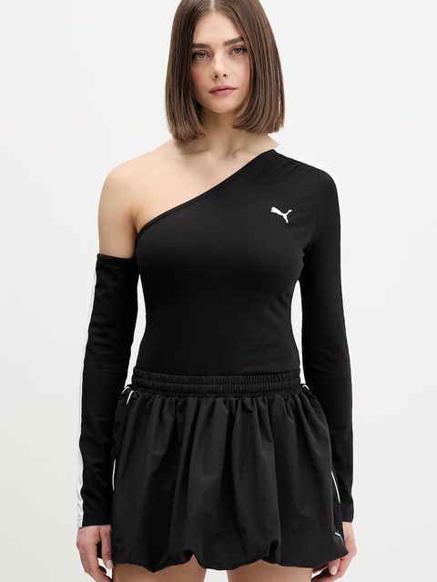 Puma longsleeve damski z bawełny Asymmetric Longsleeve - zdjęcie produktu nr 2