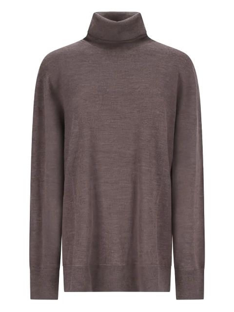 The Row Lizzy roll-neck top - Brown - zdjęcie produktu nr 1