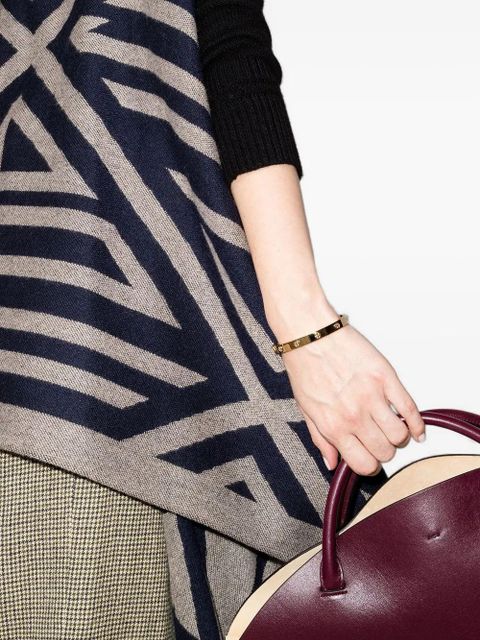 Tory Burch logo-detail rigid bracelet - Yellow - zdjęcie produktu nr 2